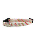 Candy Cane Stripe Christmas Dog Collar