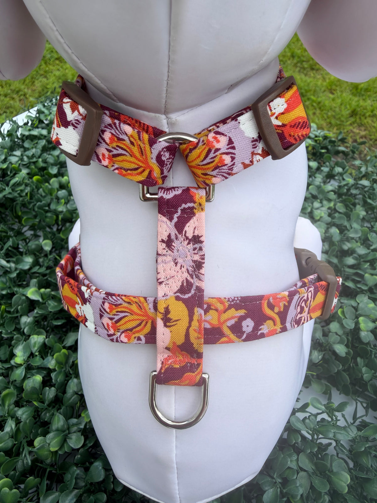 Autumn Harvest Floral Dog Harness