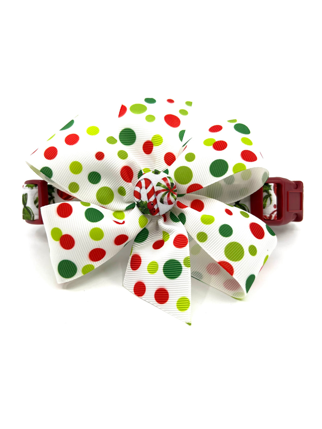 Peppermint Pup Christmas Dog Collar