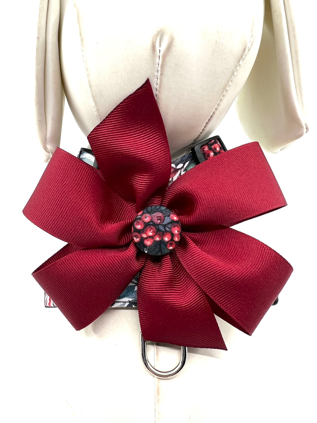 Winter Berries Adjustable Dog Harness