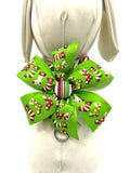 Christmas Candy Stripe Adjustable Dog Harness