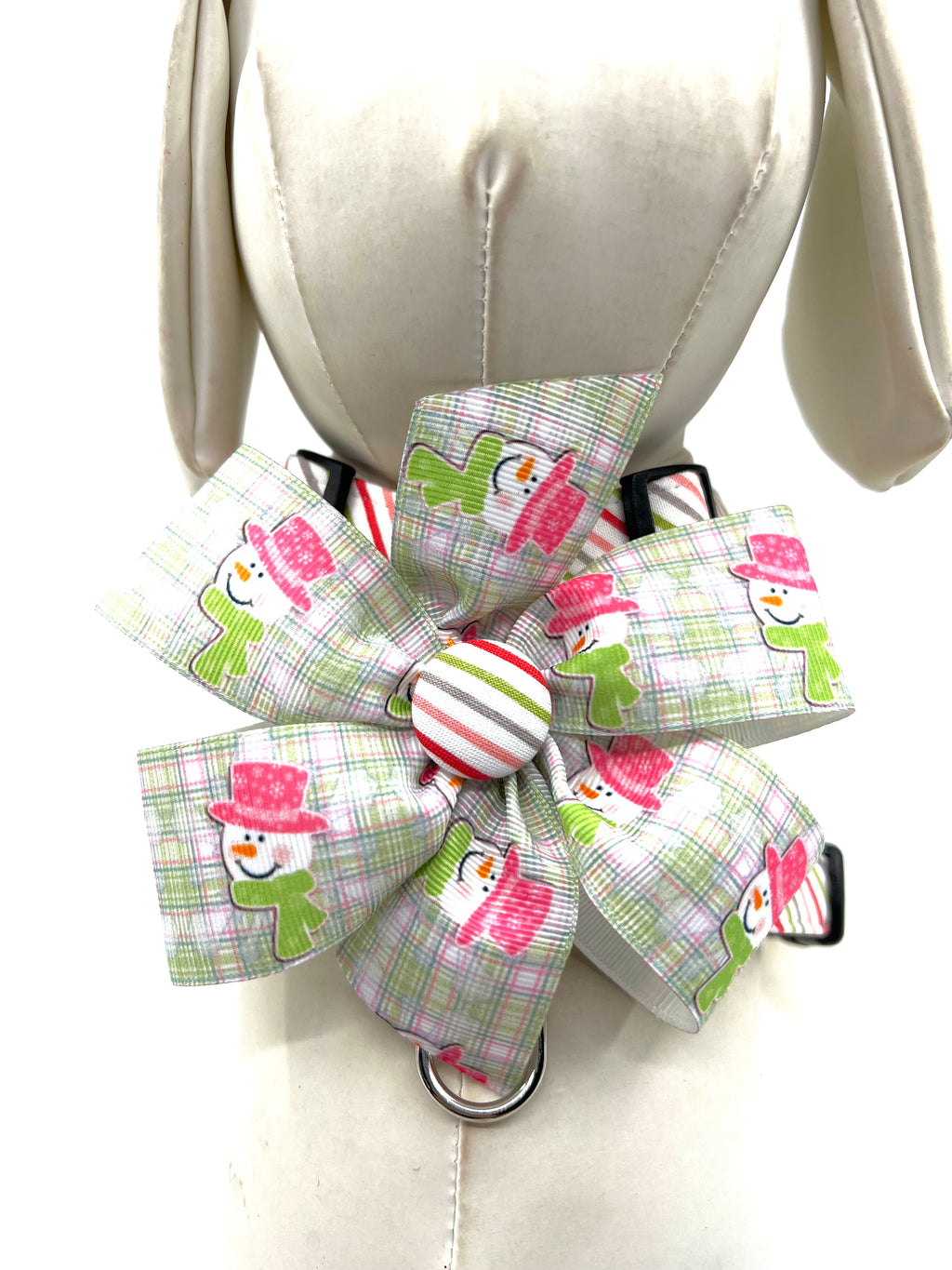 Candy Cane Stripe Adjustable Dog Harness