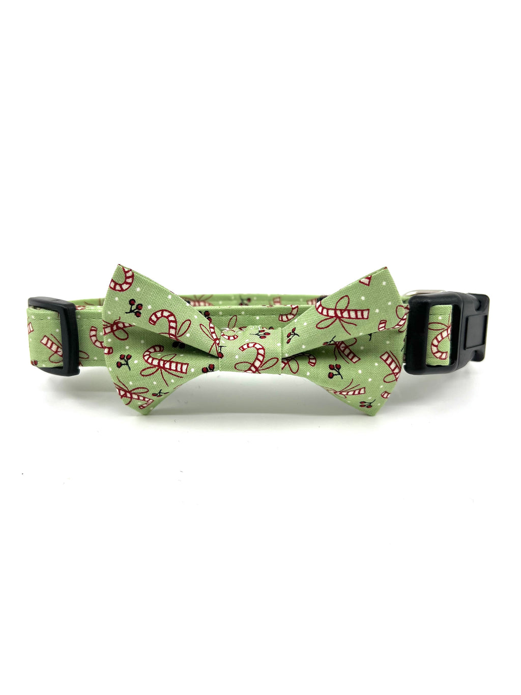 Candy Cane Kisses Christmas Dog Collar