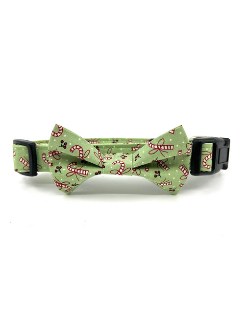 Candy Cane Kisses Christmas Dog or Cat Collar
