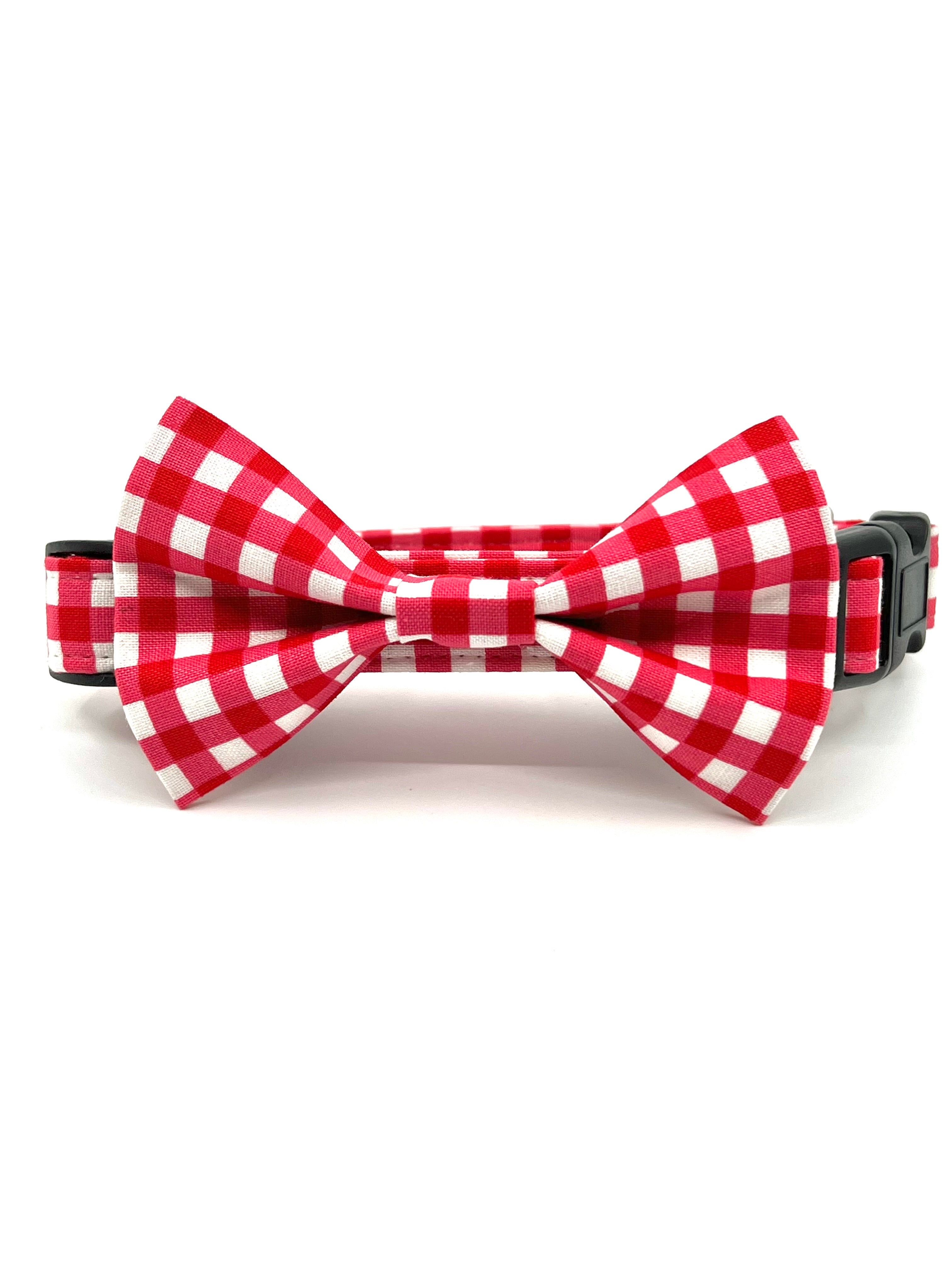 Sweetheart Gingham Dog Collar