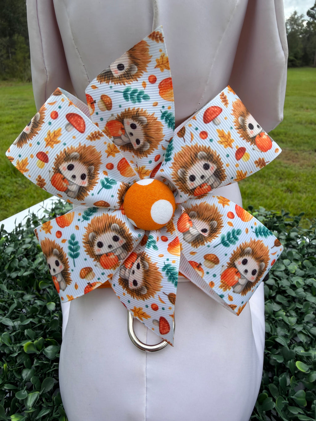 Pumpkin Spice Polka Dot Dog Harness 🎃🐾