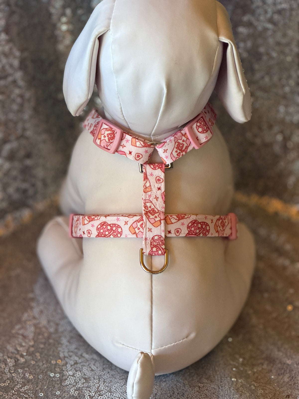 Dolly Tribute Pink Cowgirl Dog Harness