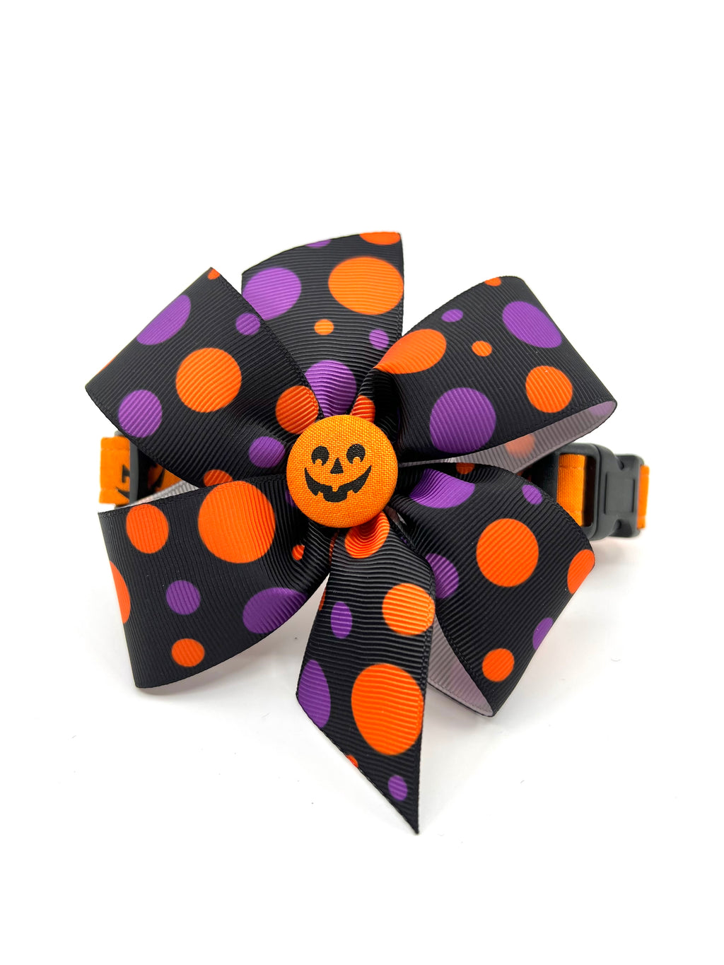 Jack-O’-Lantern Halloween Dog Collar