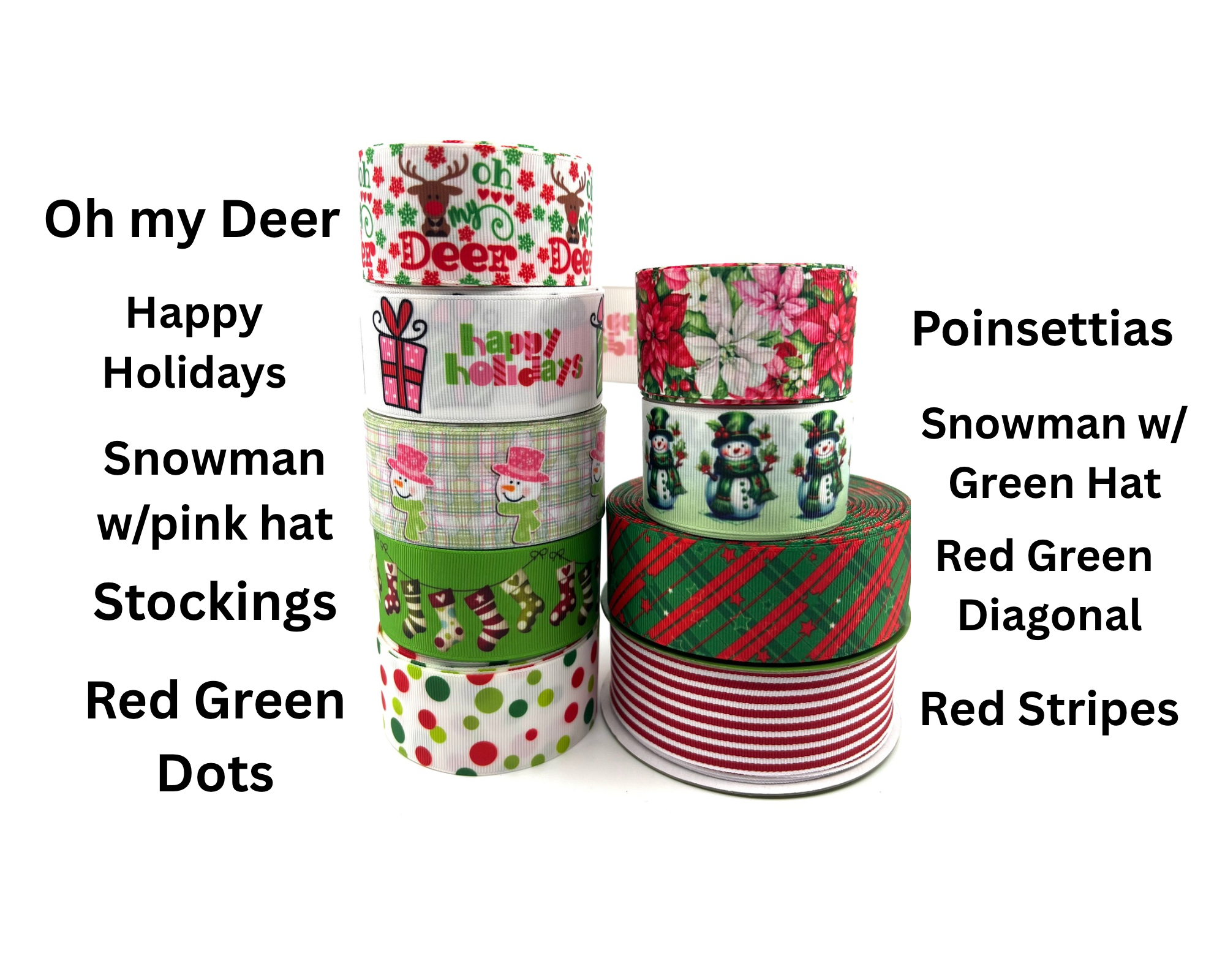 Christmas & Holiday Pet Bows – Choose Your Pattern