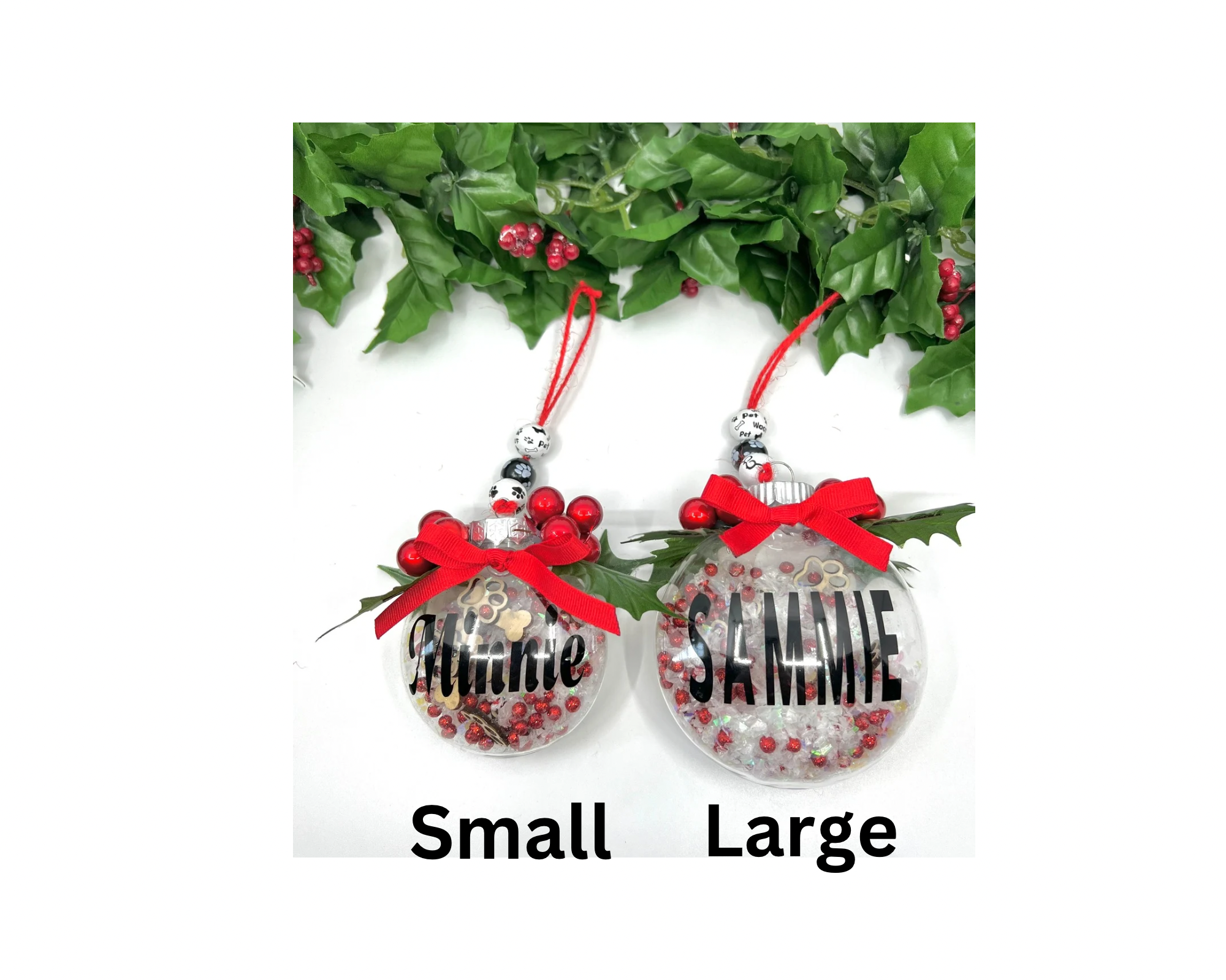 Personalized Pet Christmas Shaker Ornament – Custom Name Ornament