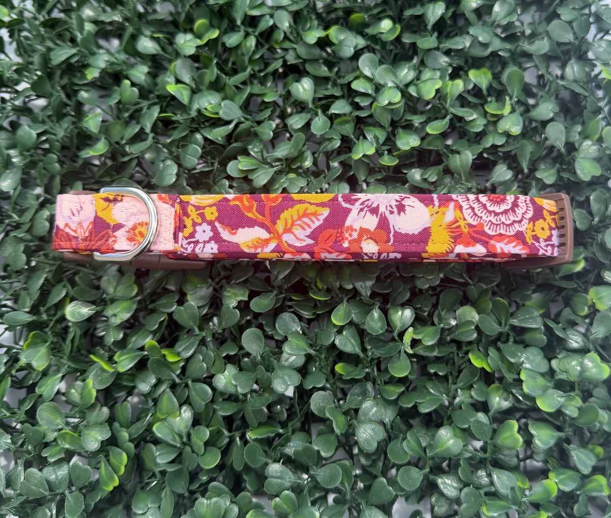 Autumn Harvest Floral Dog Collar