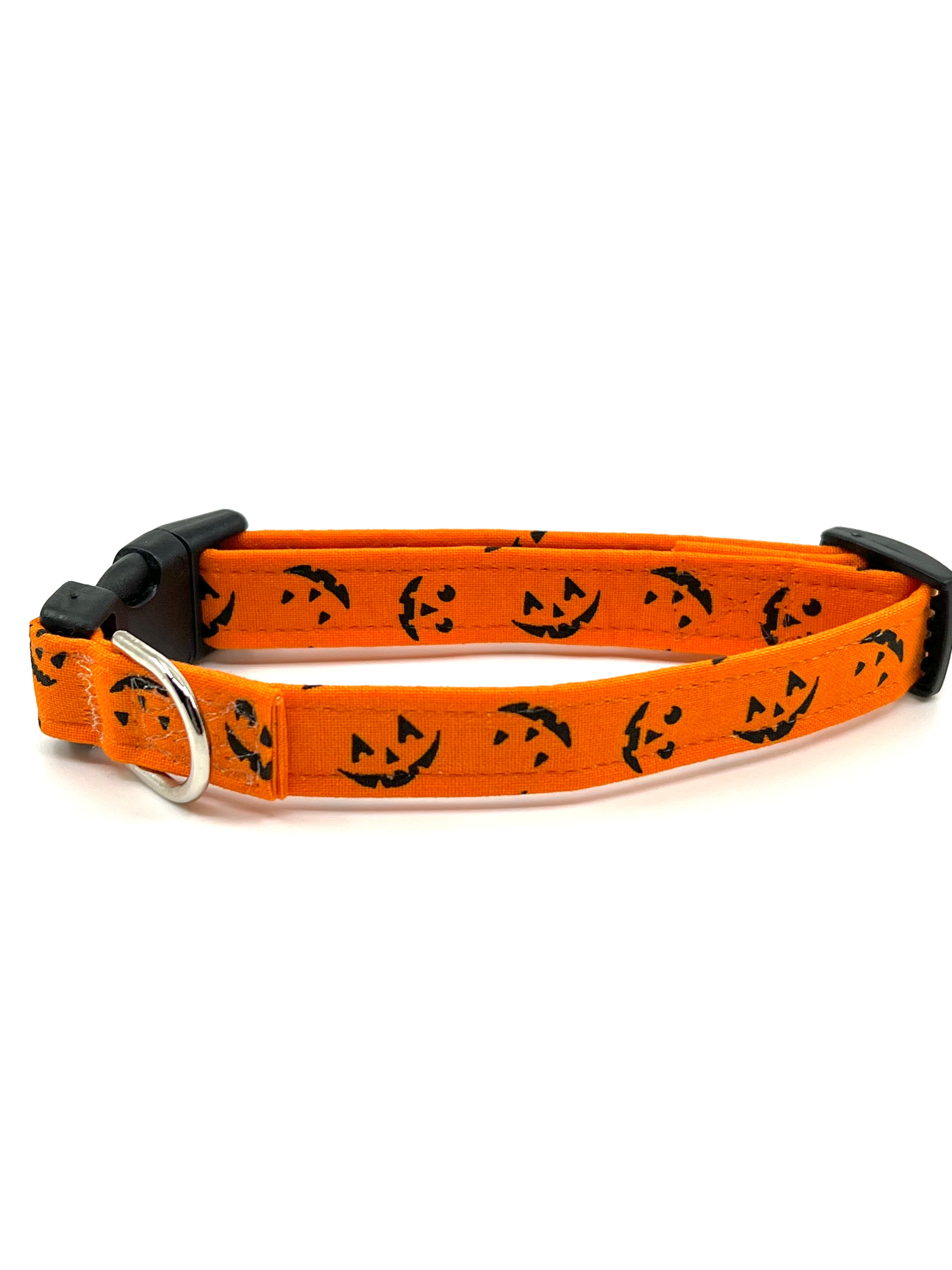 Jack-O’-Lantern Halloween Dog Collar