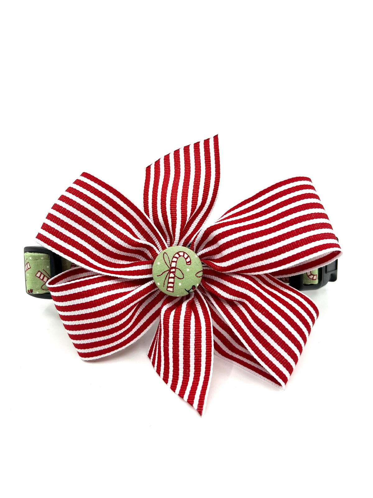 Candy Cane Kisses Christmas Dog Collar