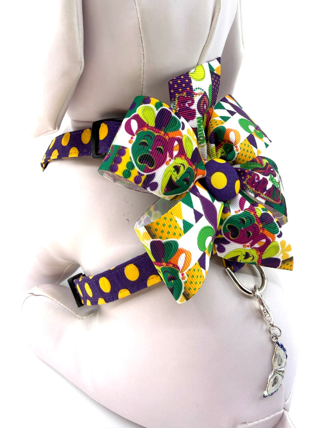 Mardi Gras Magic Adjustable Dog Harness