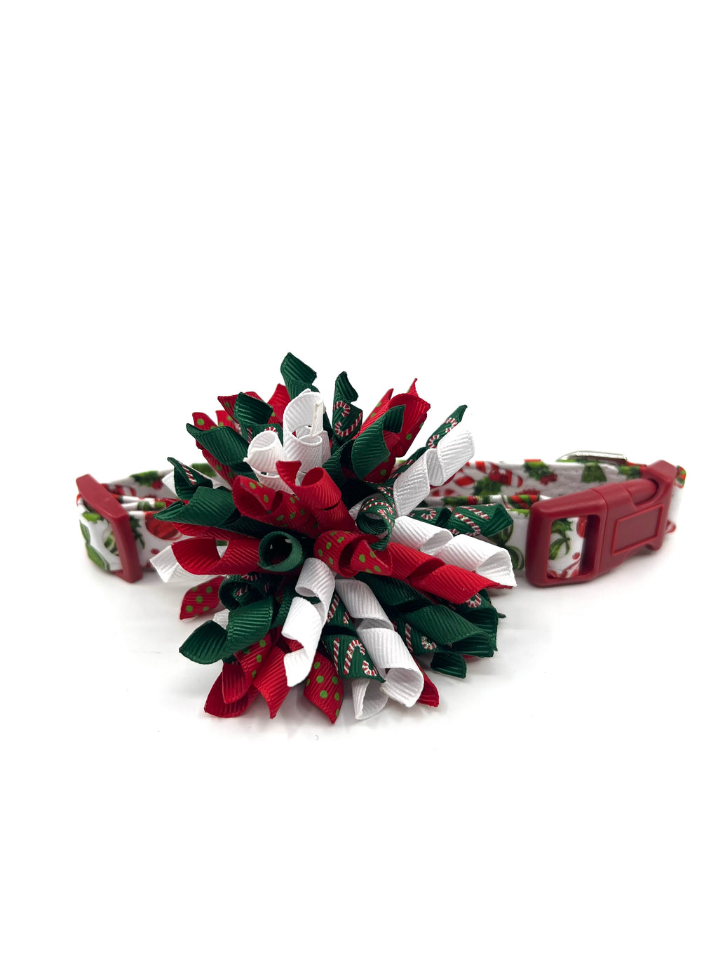 Peppermint Pup Christmas Dog Collar