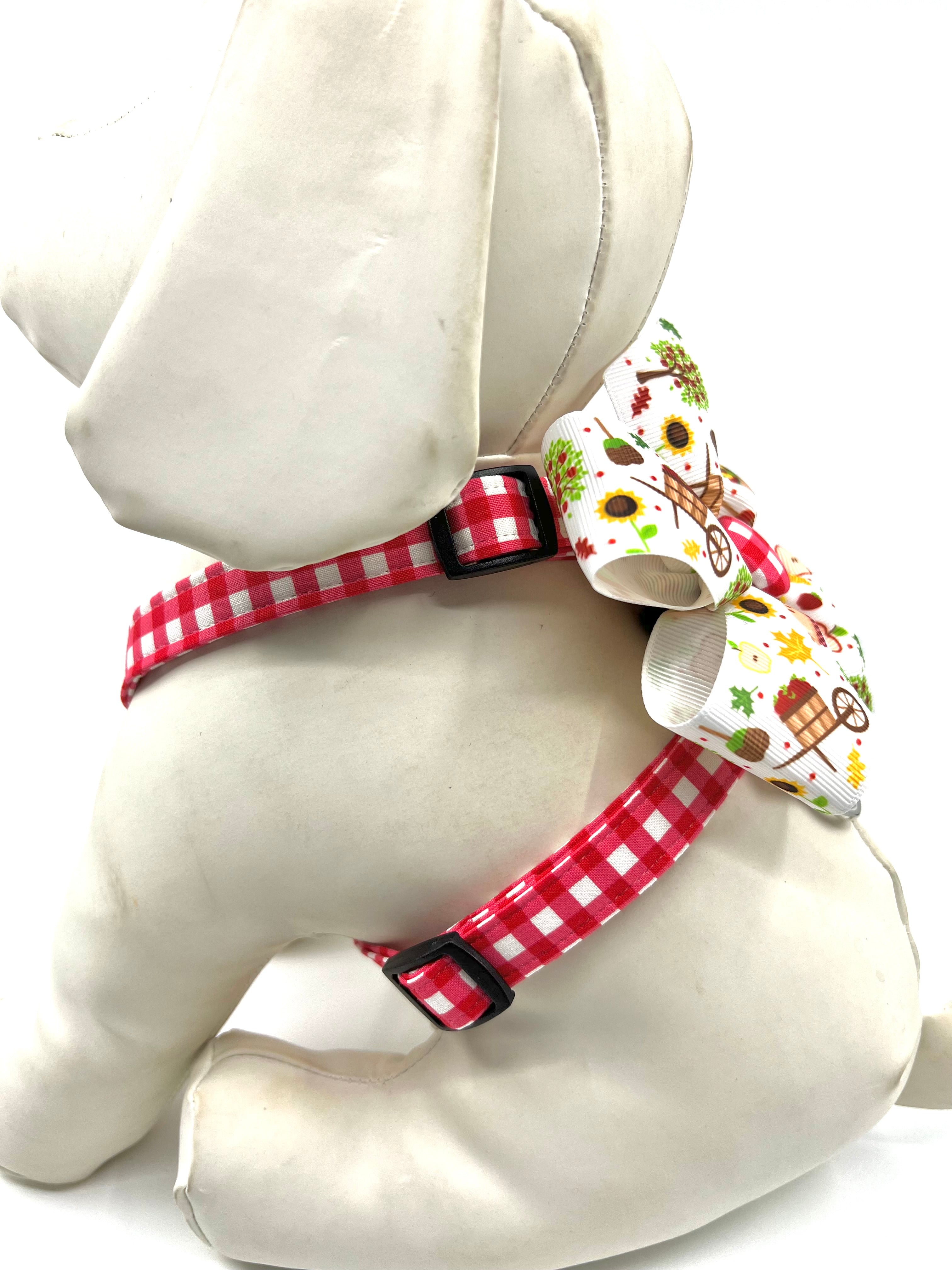 Sweetheart Gingham Dog Harness