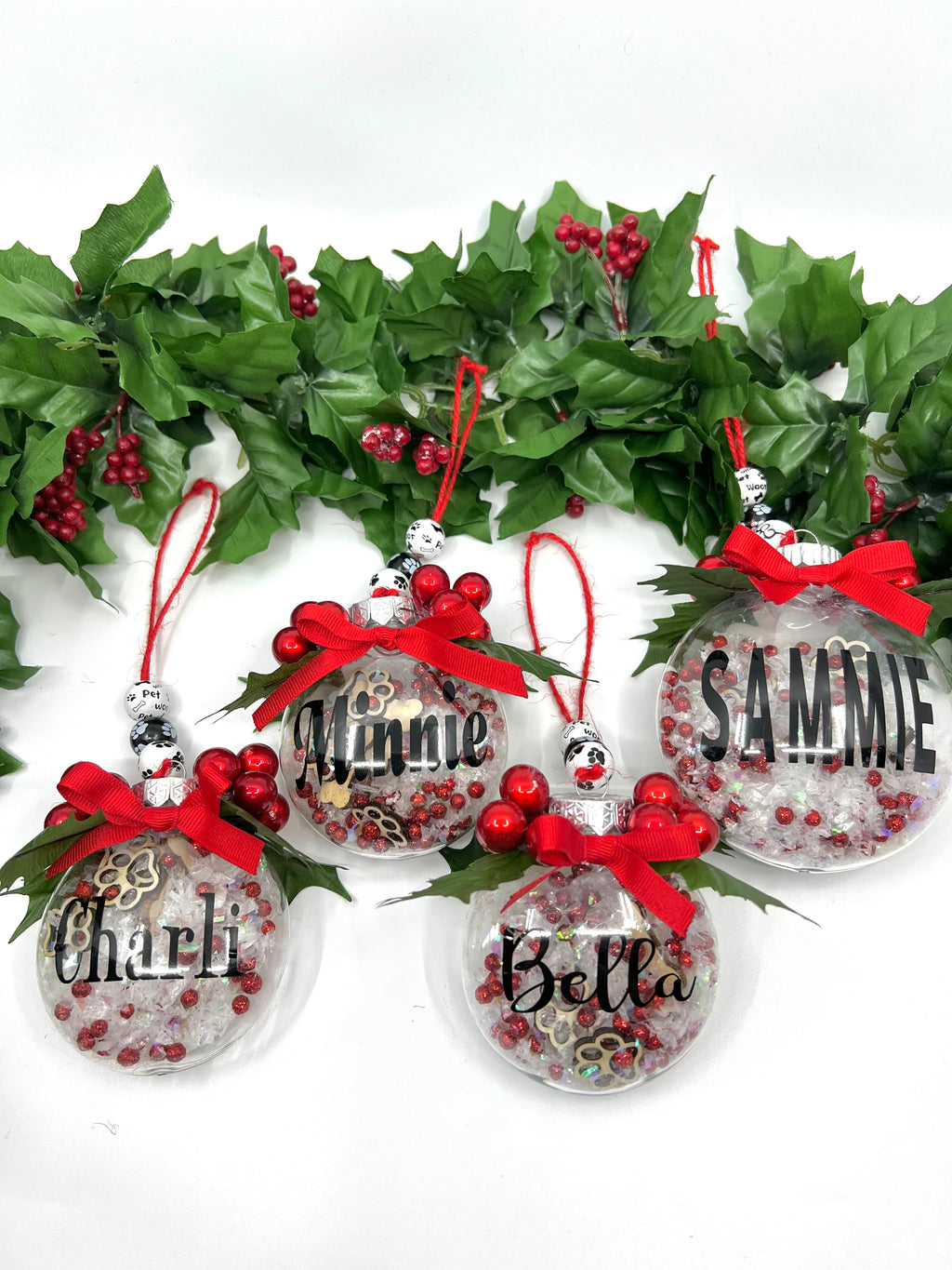 Personalized Pet Christmas Shaker Ornament – Custom Name Ornament
