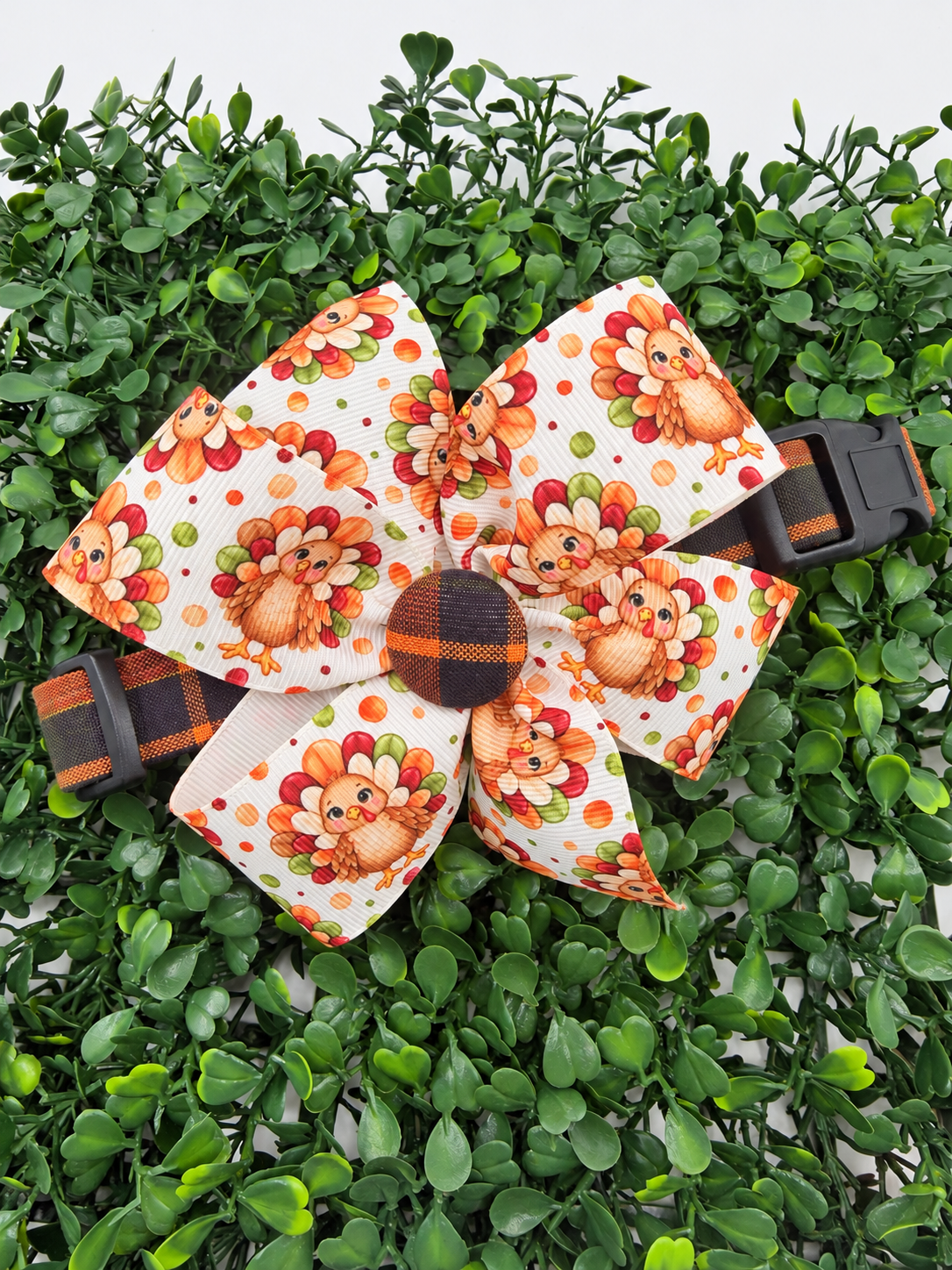 Thanksgiving Plaid Dog or Cat Collar
