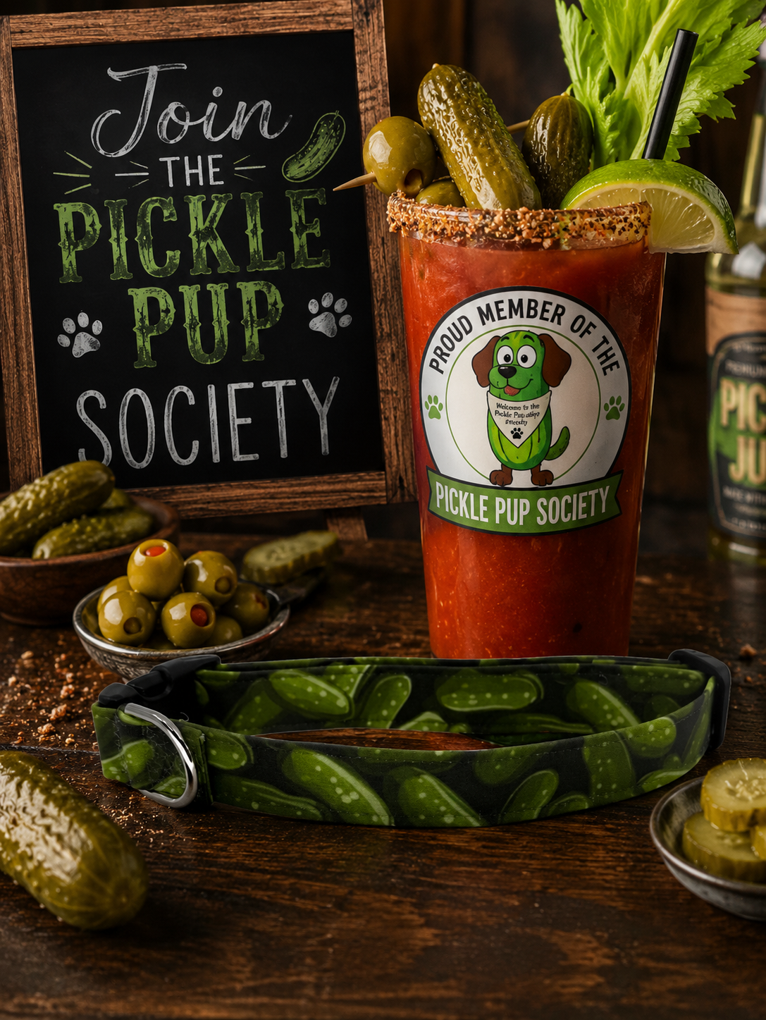 Lots of Pickles Dog Collar