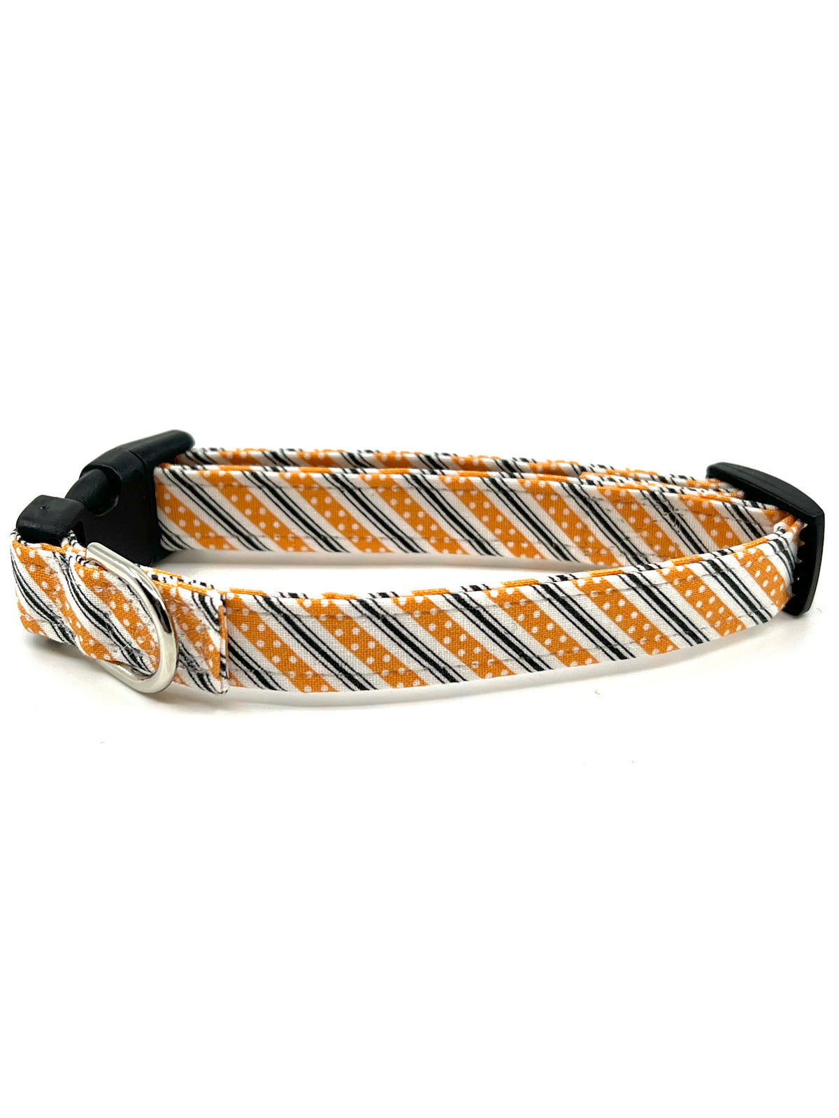 Pumpkin Spice Stripe Dog Collar