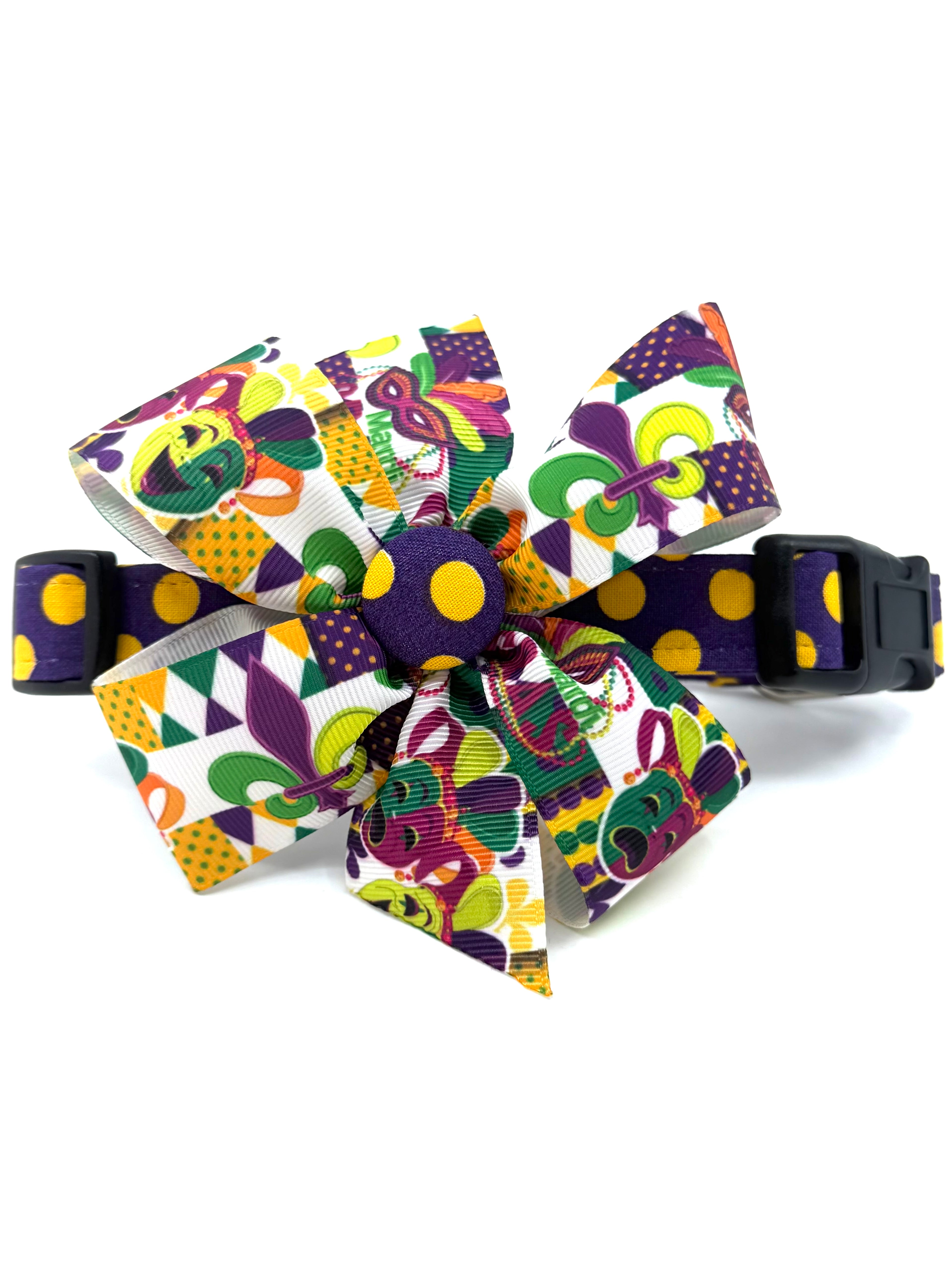 Mardi Gras Masquerade Dog Collar