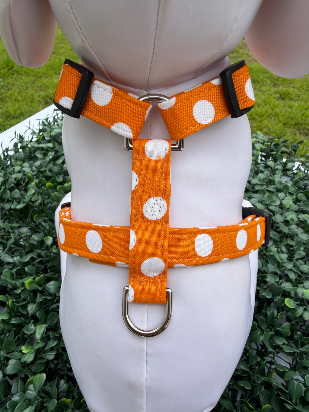 Pumpkin Spice Polka Dot Dog Harness 🎃🐾