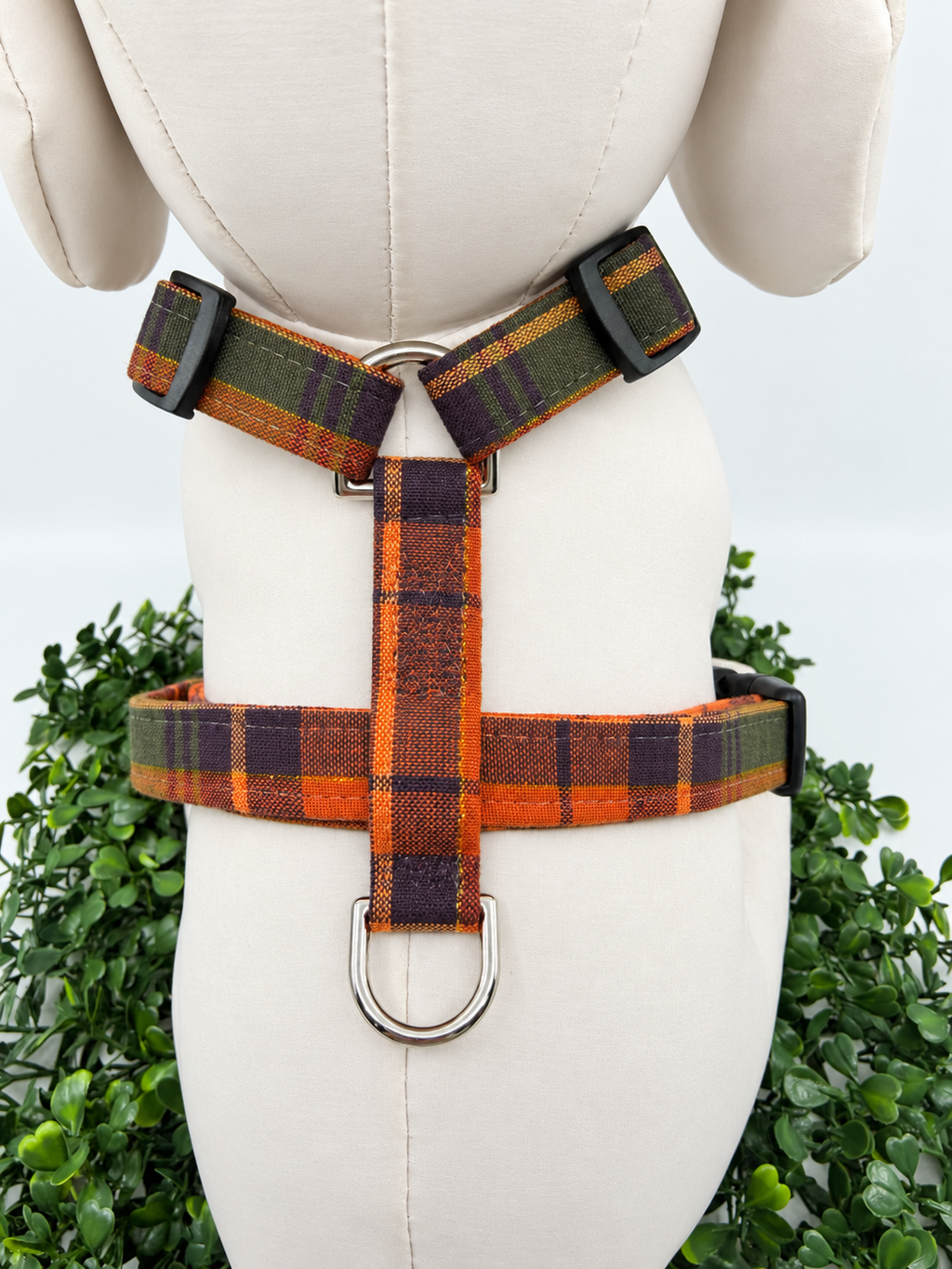 Thanksgiving Plaid Dog Harness