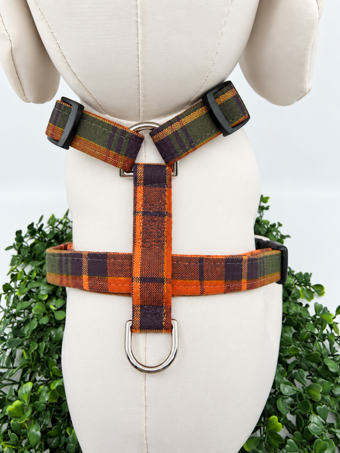 Thanksgiving Plaid Dog Harness