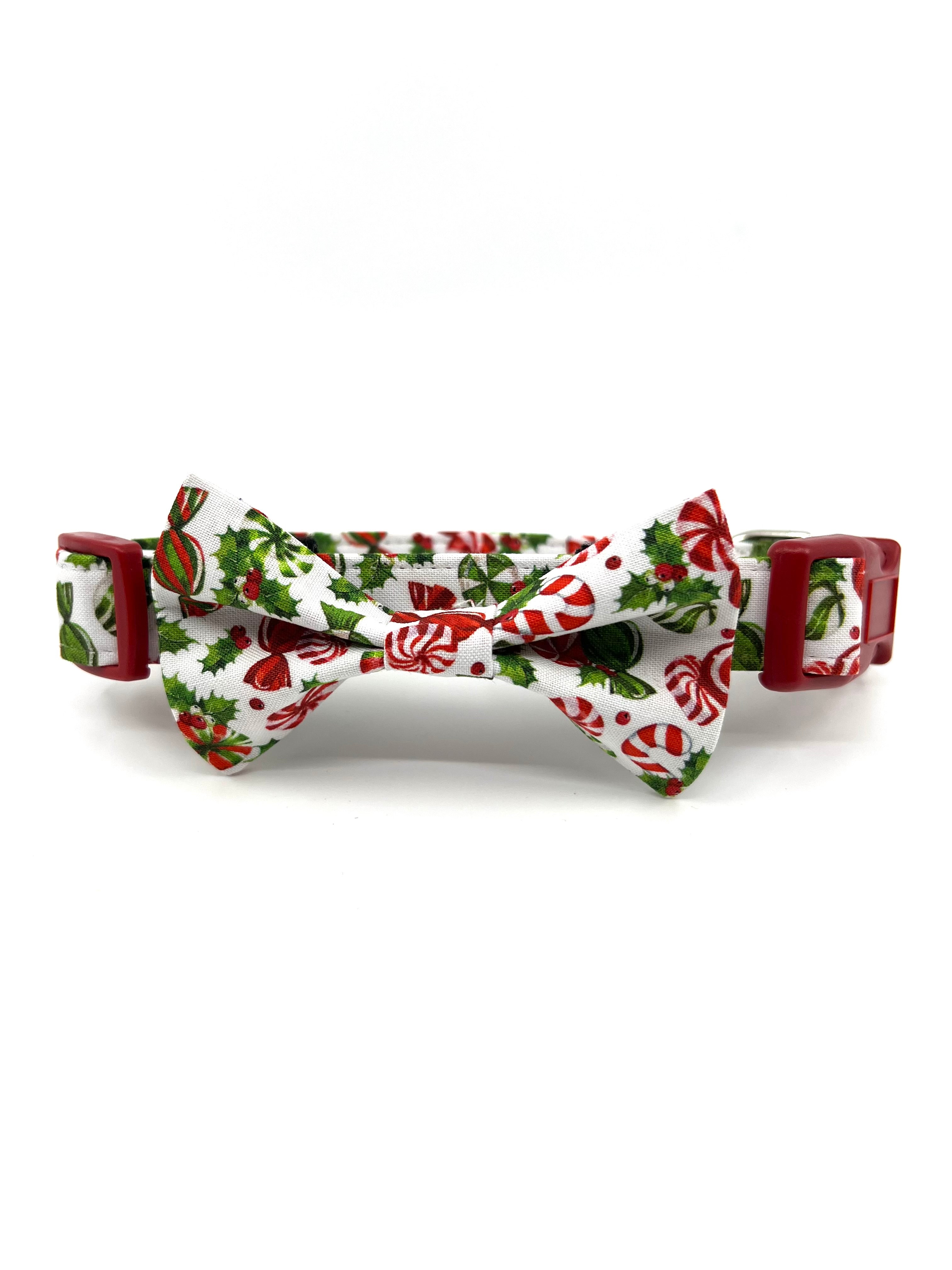 Peppermint Pup Christmas Dog Collar