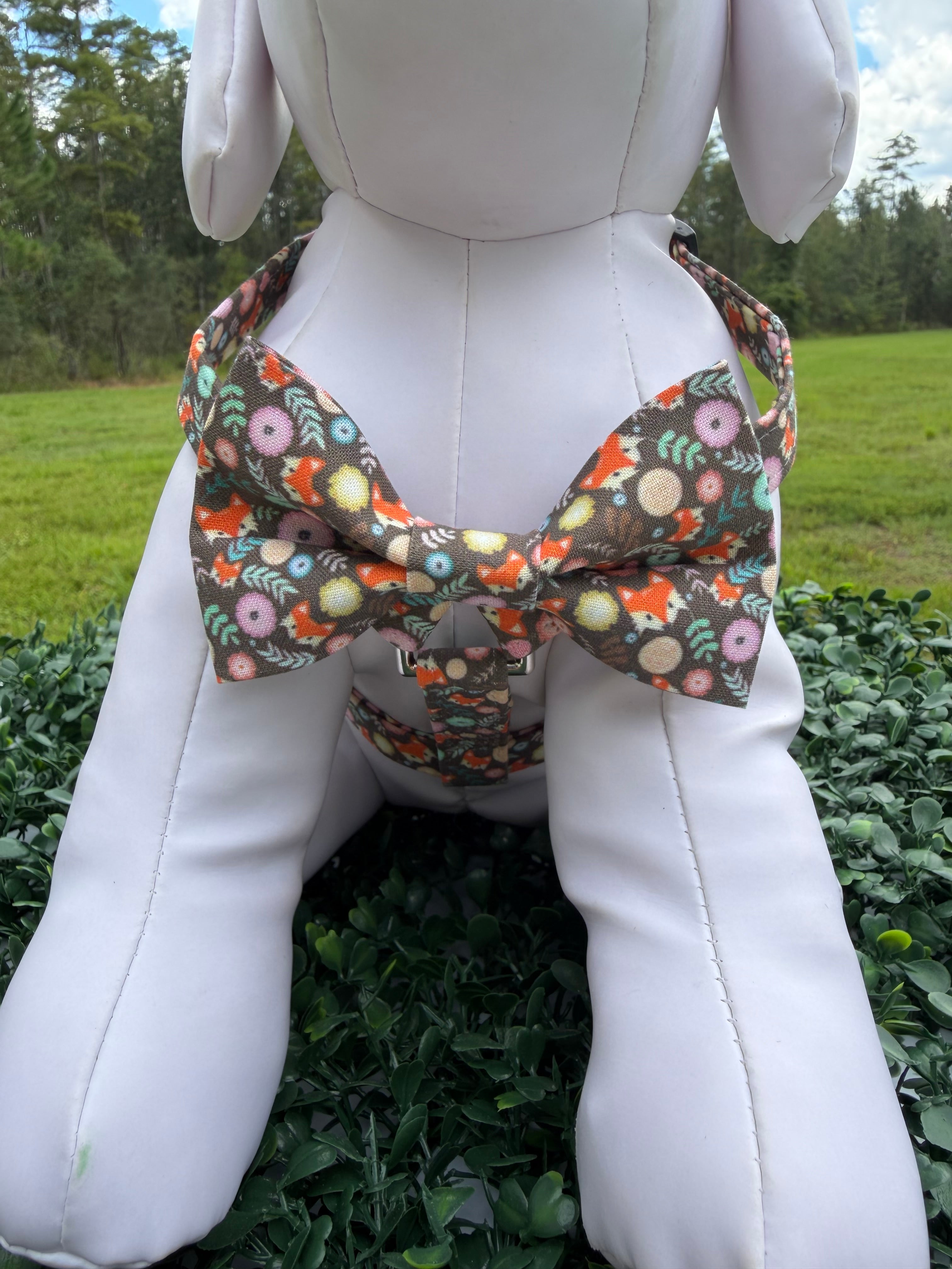 Fox in the Wild Dog Harness 🦊🌸