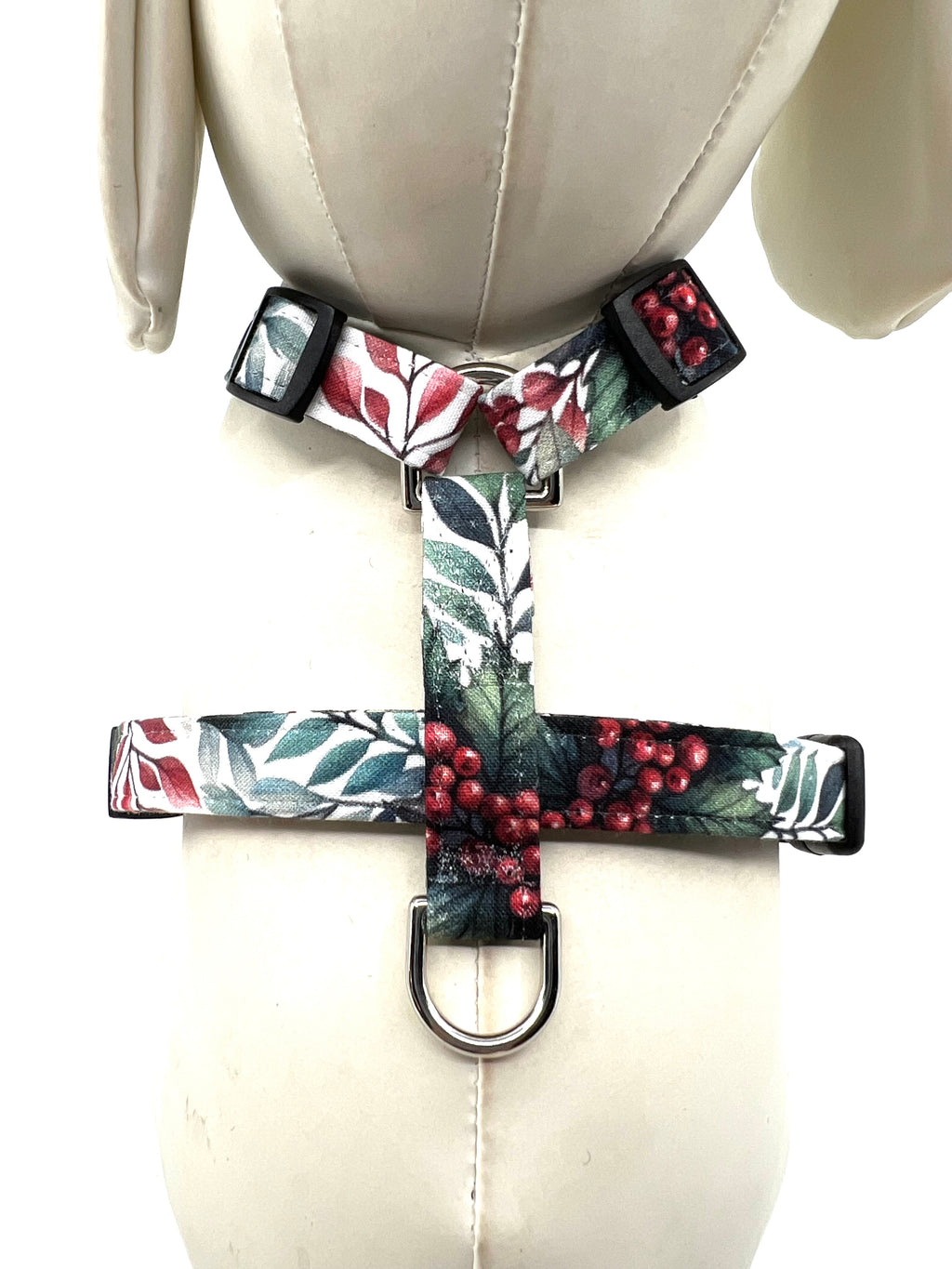Winter Berries Adjustable Dog Harness