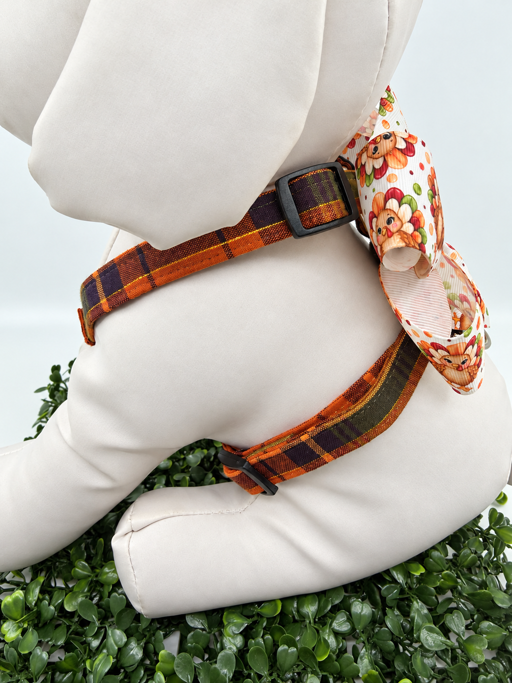 Thanksgiving Plaid Dog Harness