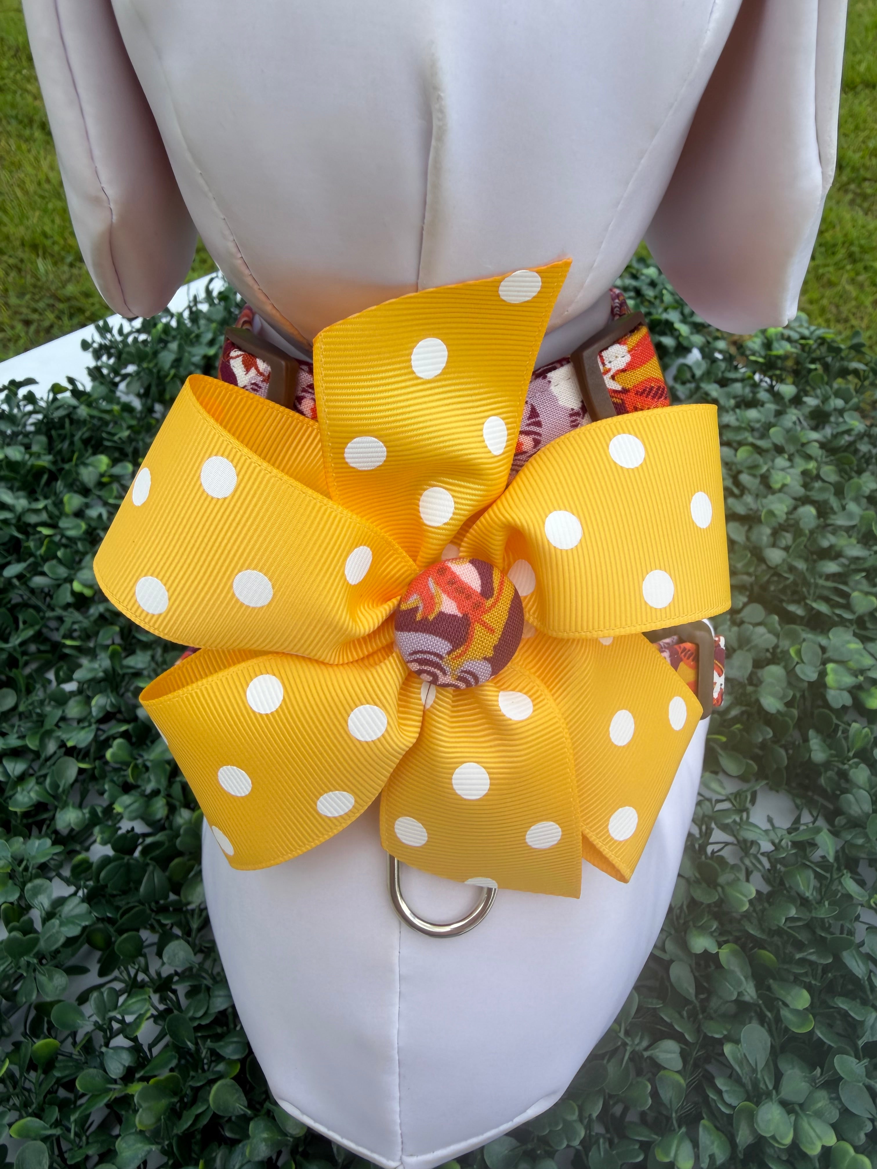 Autumn Harvest Floral Dog Harness
