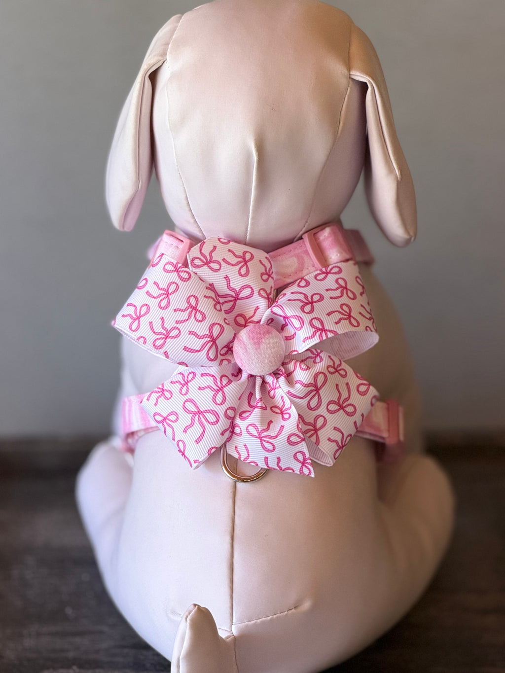 Pink Watercolor Dog Harness