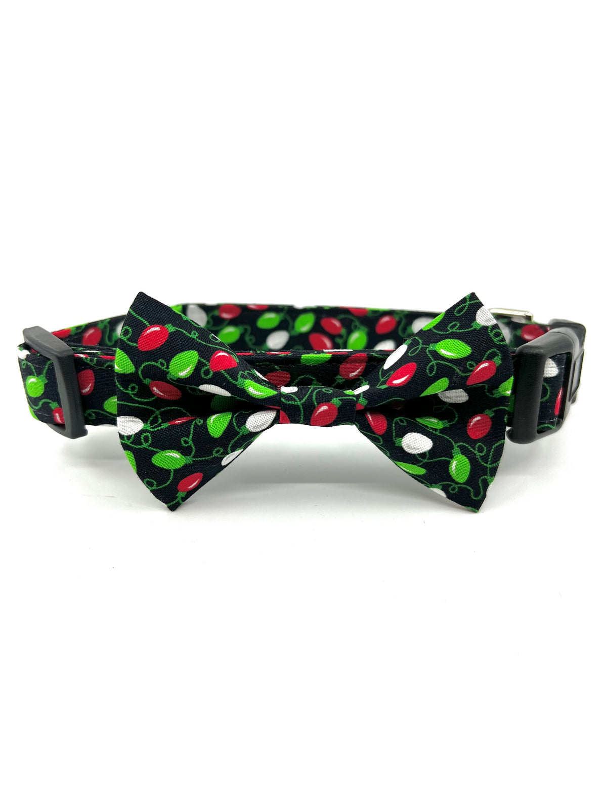 Merry & Bright Christmas Lights Dog Collar