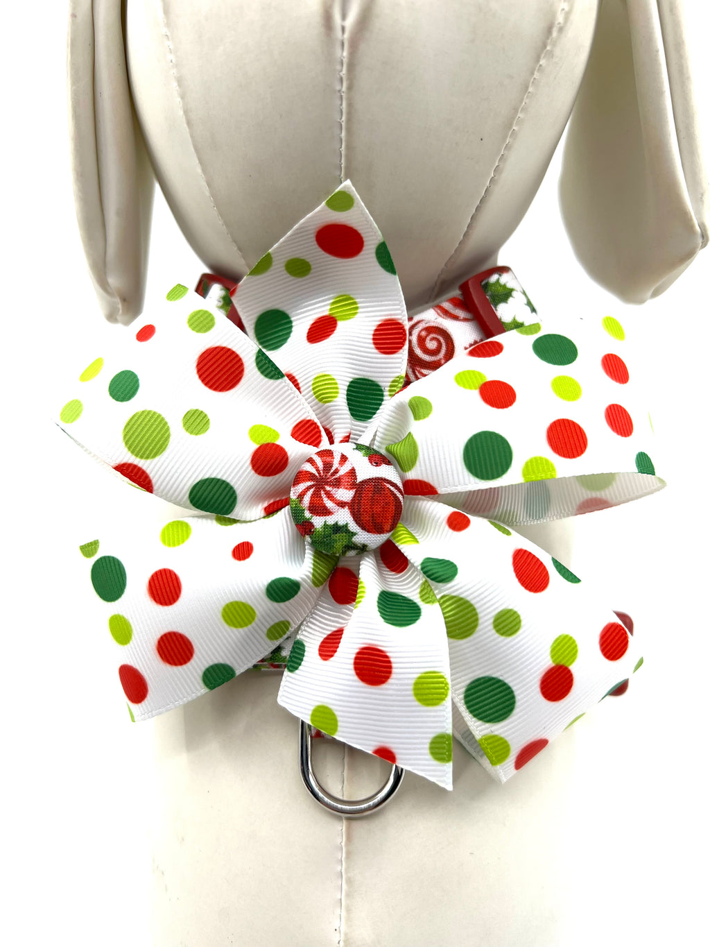 Peppermint Twist Adjustable Dog Harness