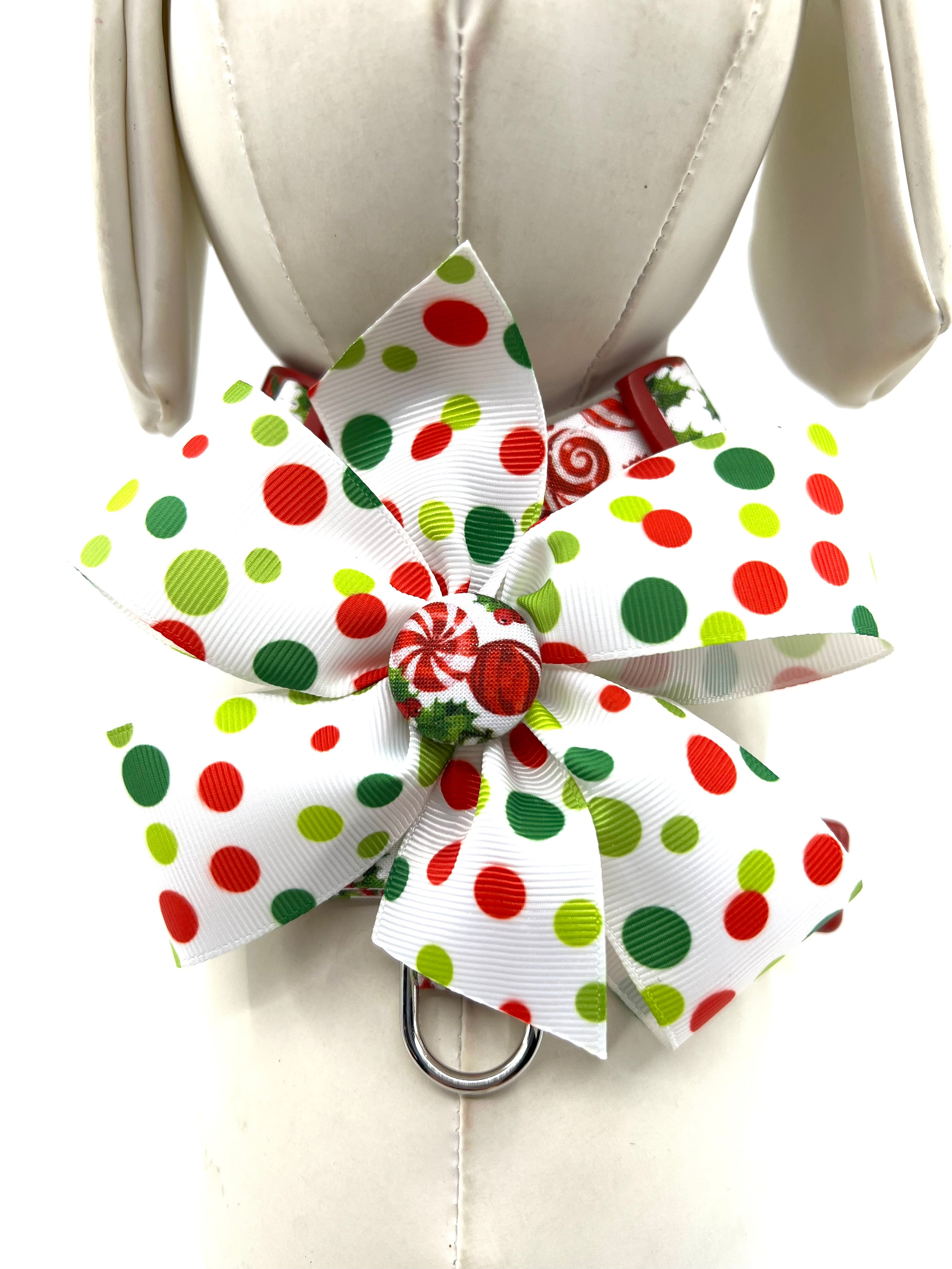 Peppermint Twist Adjustable Dog Harness
