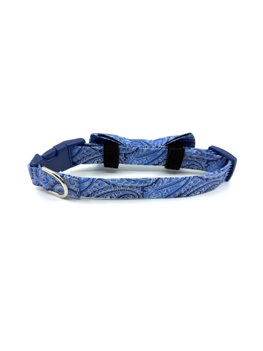Blue Paisley Gentleman Dog Collar