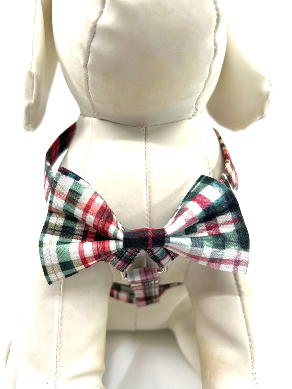 Christmas Morning Plaid Adjustable Dog Harness