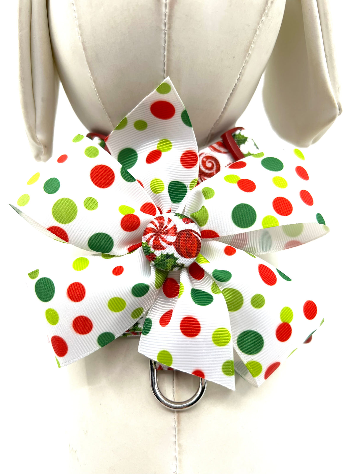 Peppermint Twist Adjustable Dog Harness