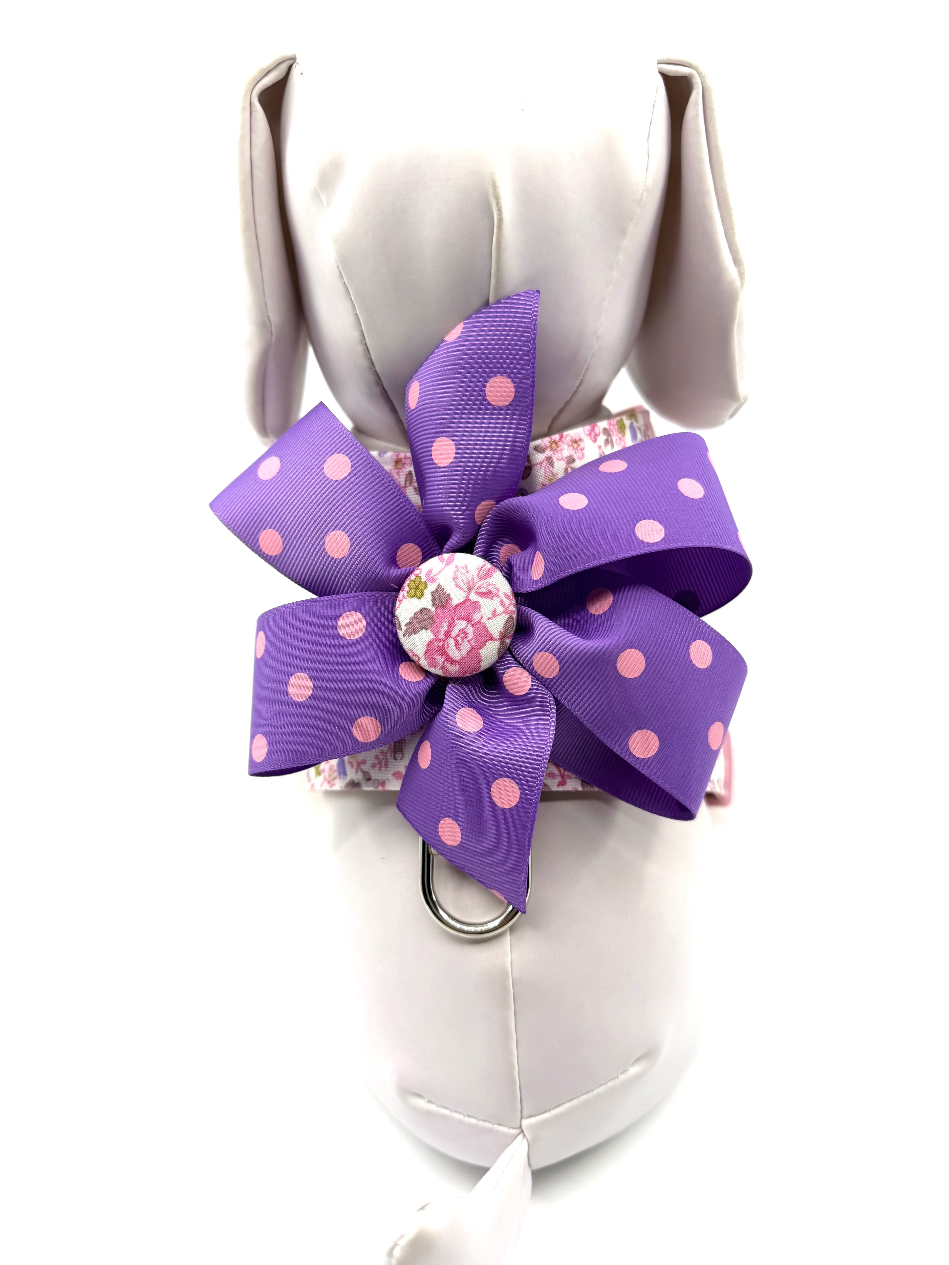 Blushing Blooms Adjustable Dog Harness