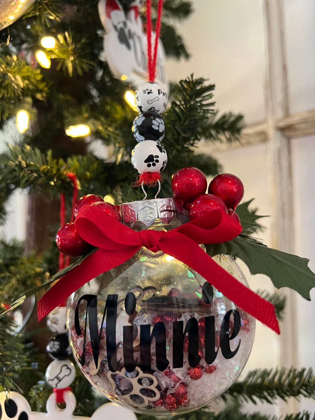 Personalized Pet Christmas Shaker Ornament – Custom Name Ornament