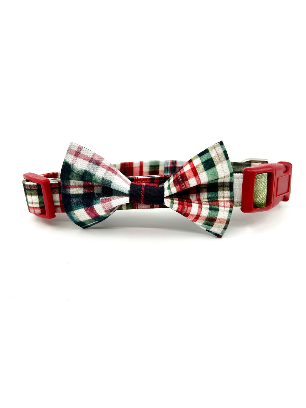 Christmas Morning Plaid Dog Collar