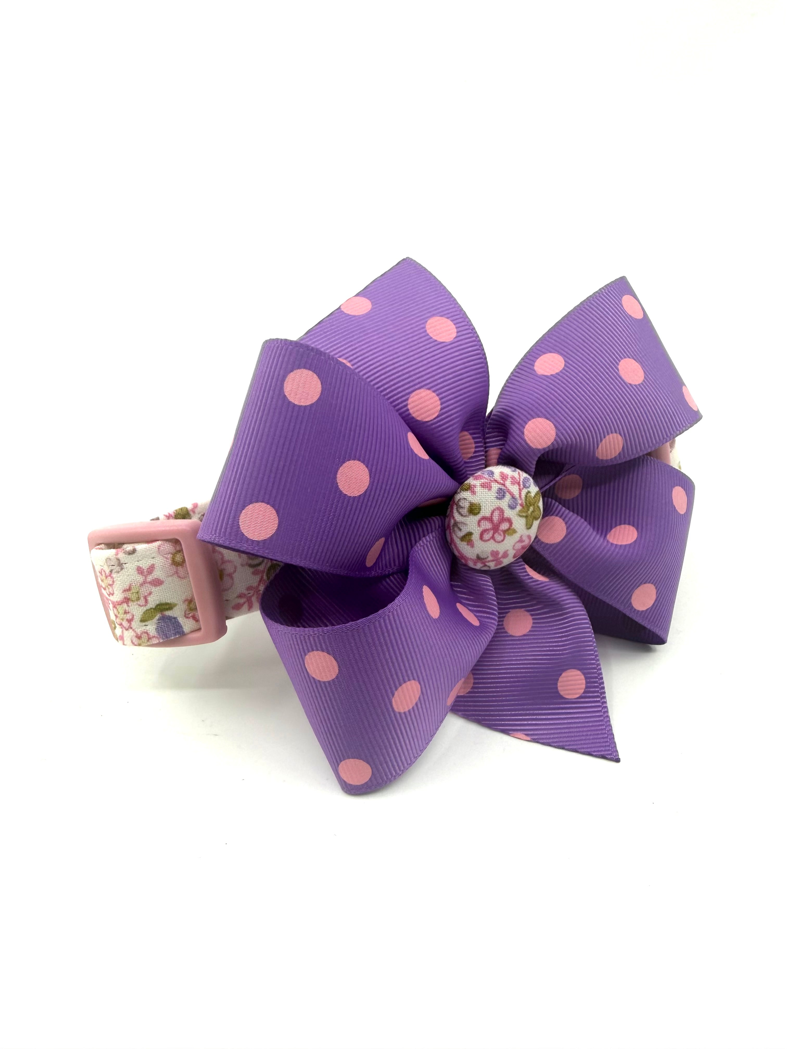 Pink Garden Party Floral Dog Collar
