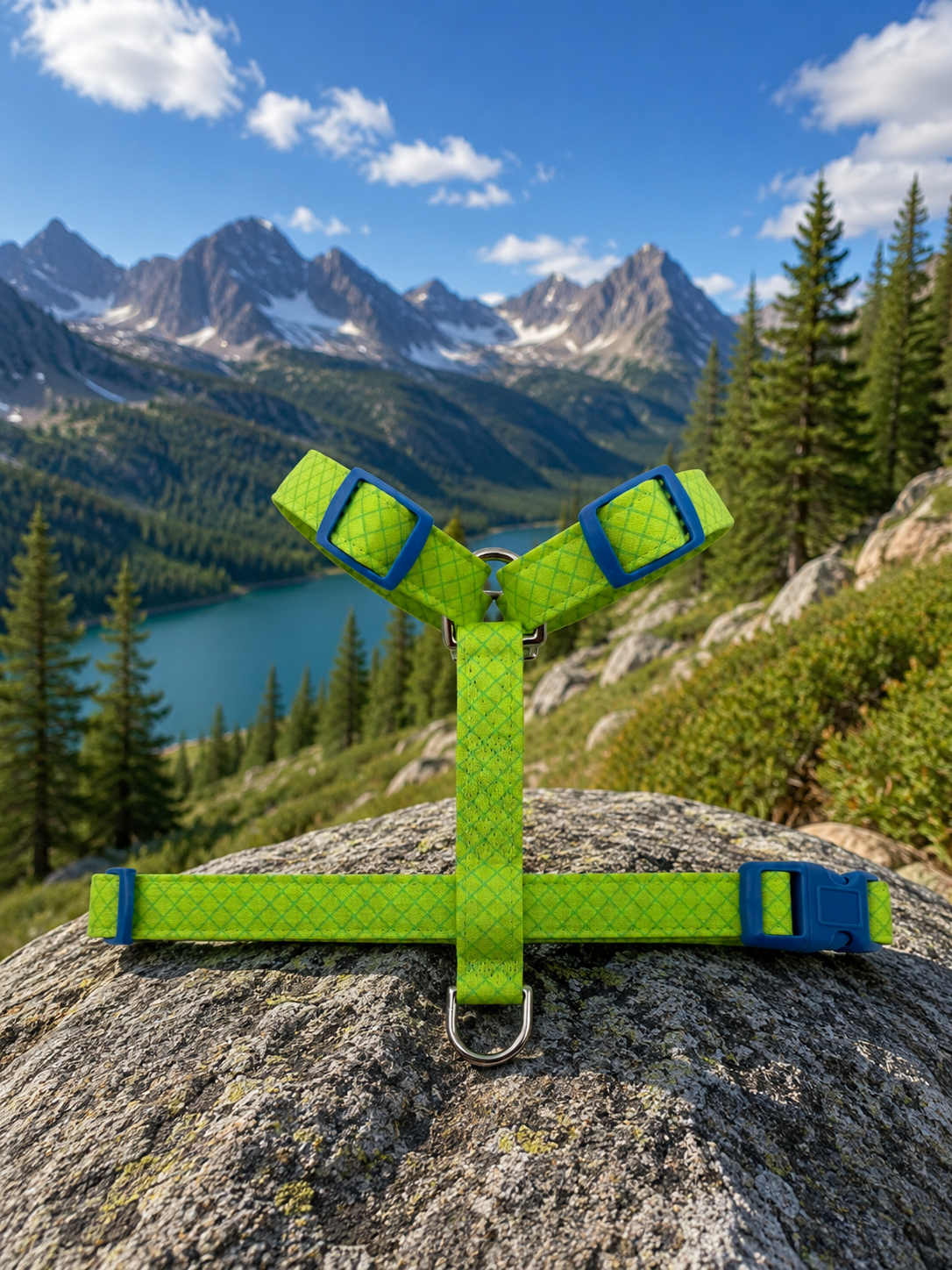 Lime Pop Adjustable Dog Harness