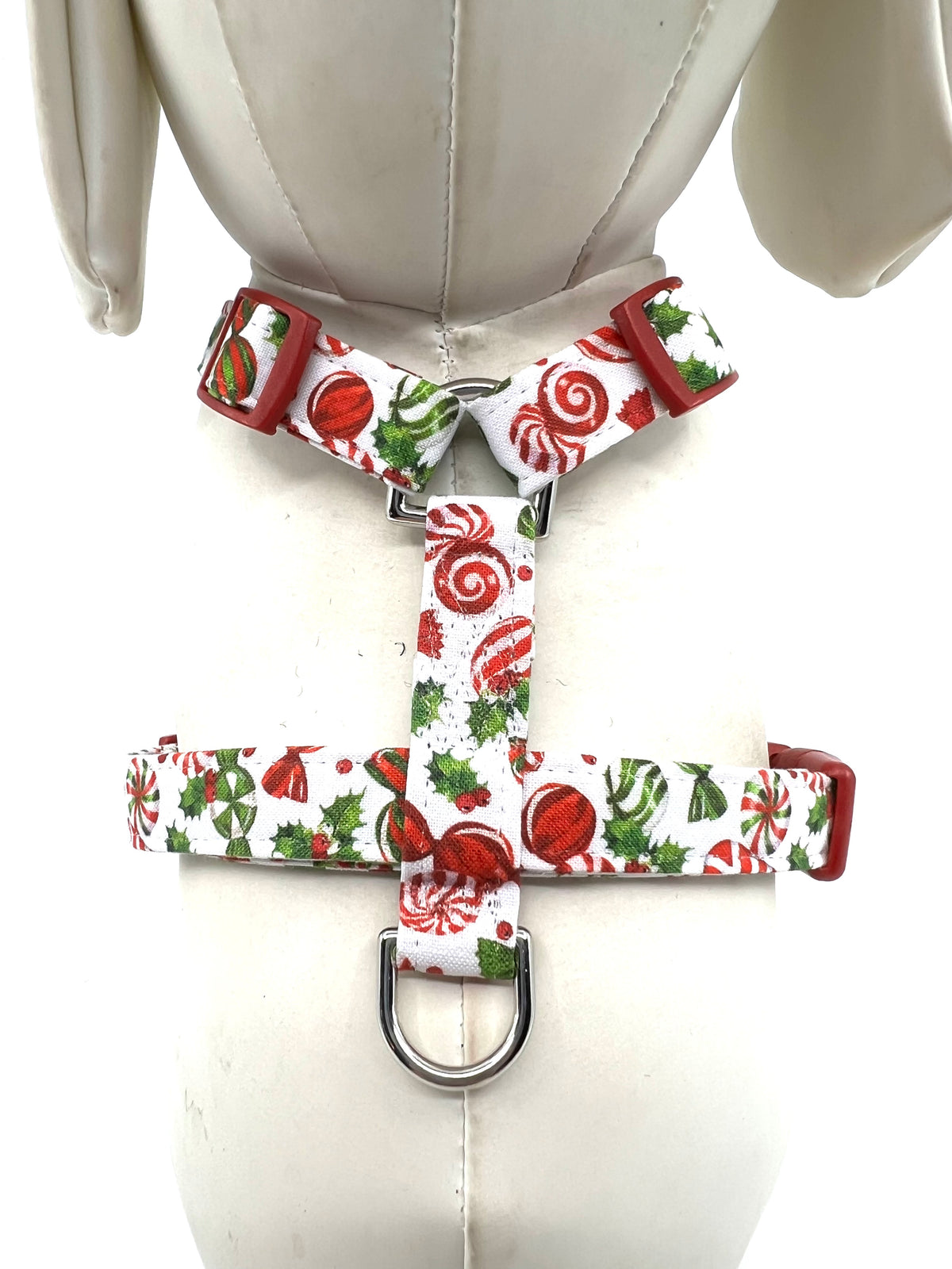 Peppermint Twist Adjustable Dog Harness