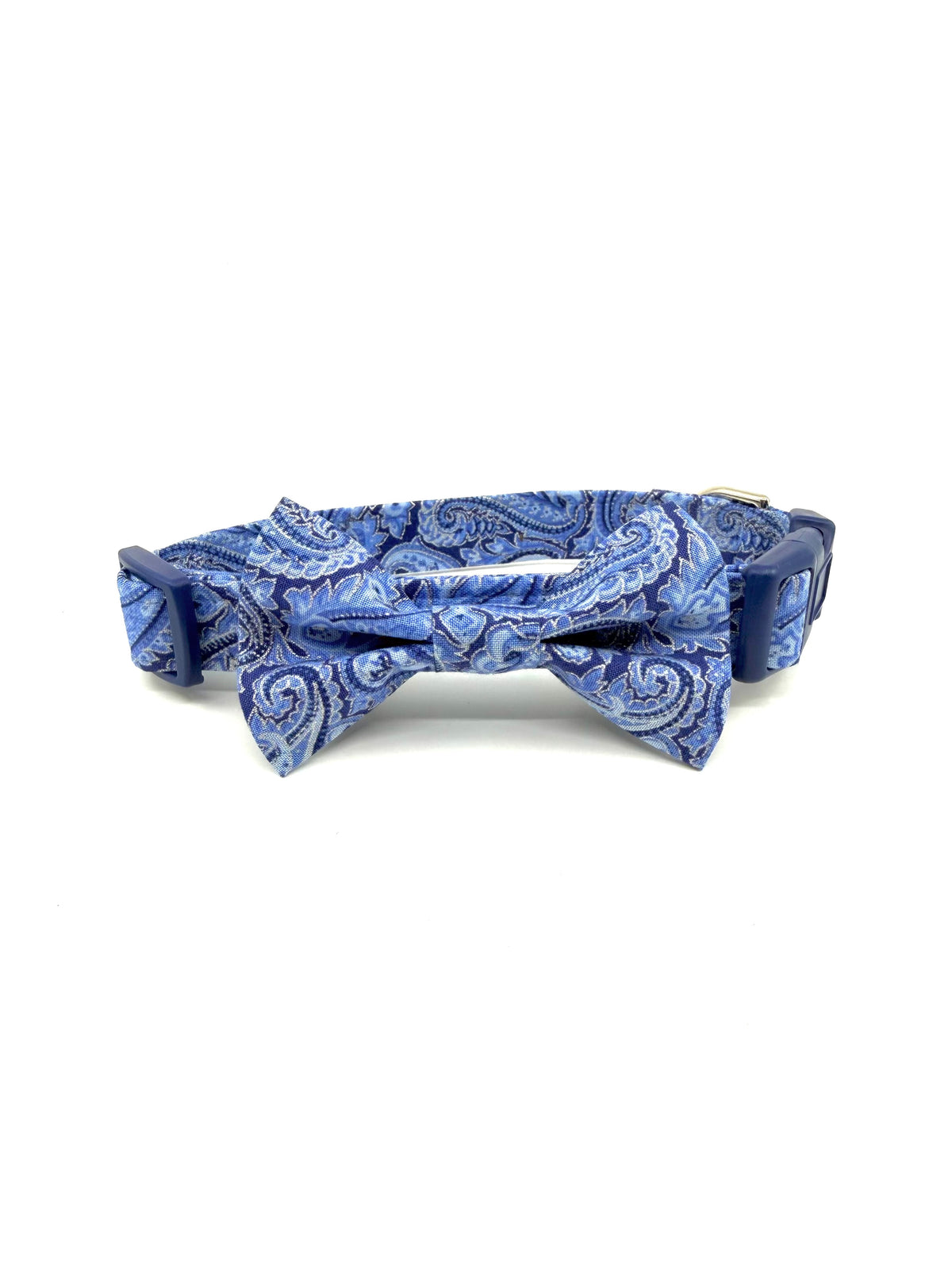 Blue Paisley Gentleman Dog Collar