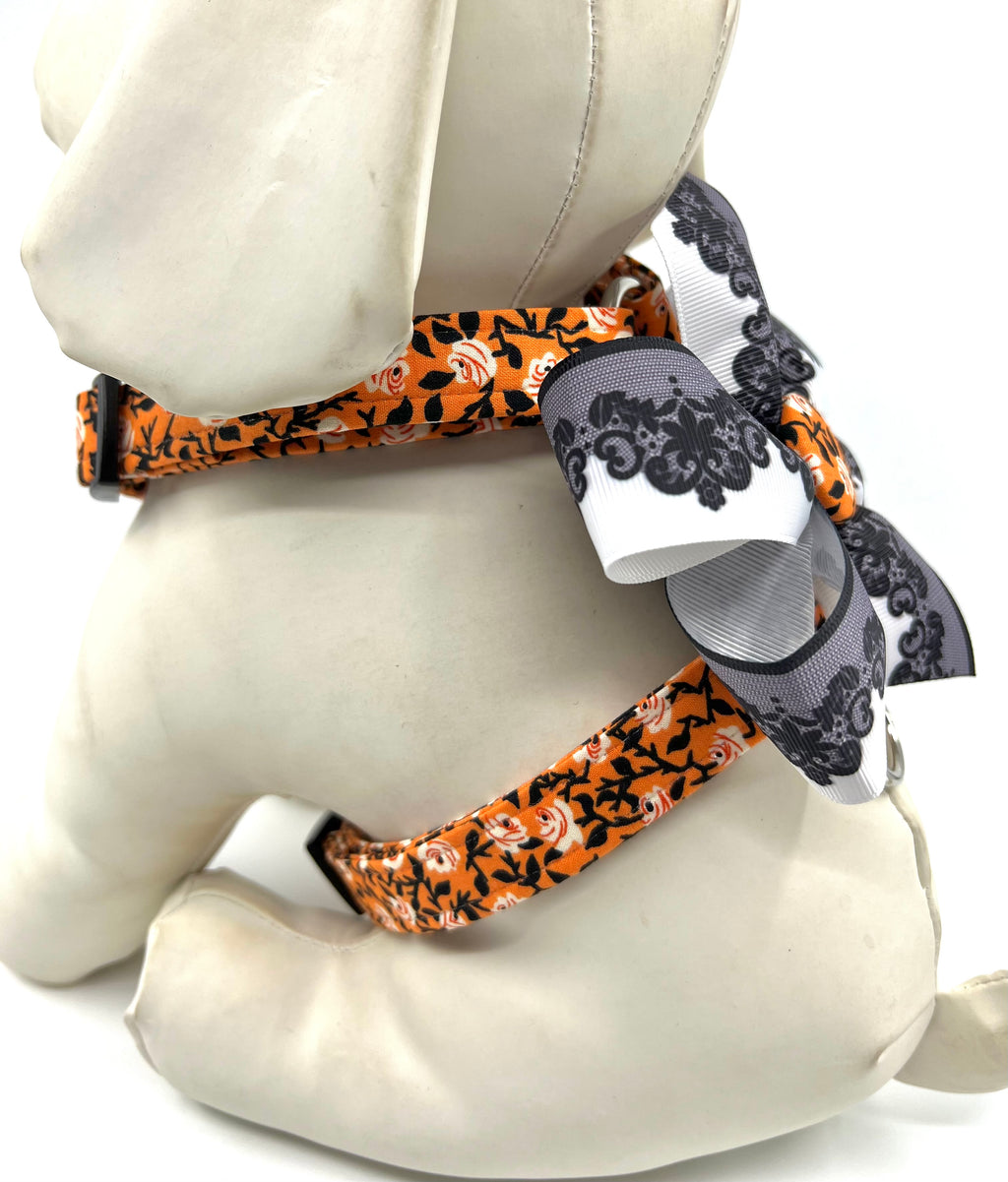 Haunted Roses Adjustable Dog Harness