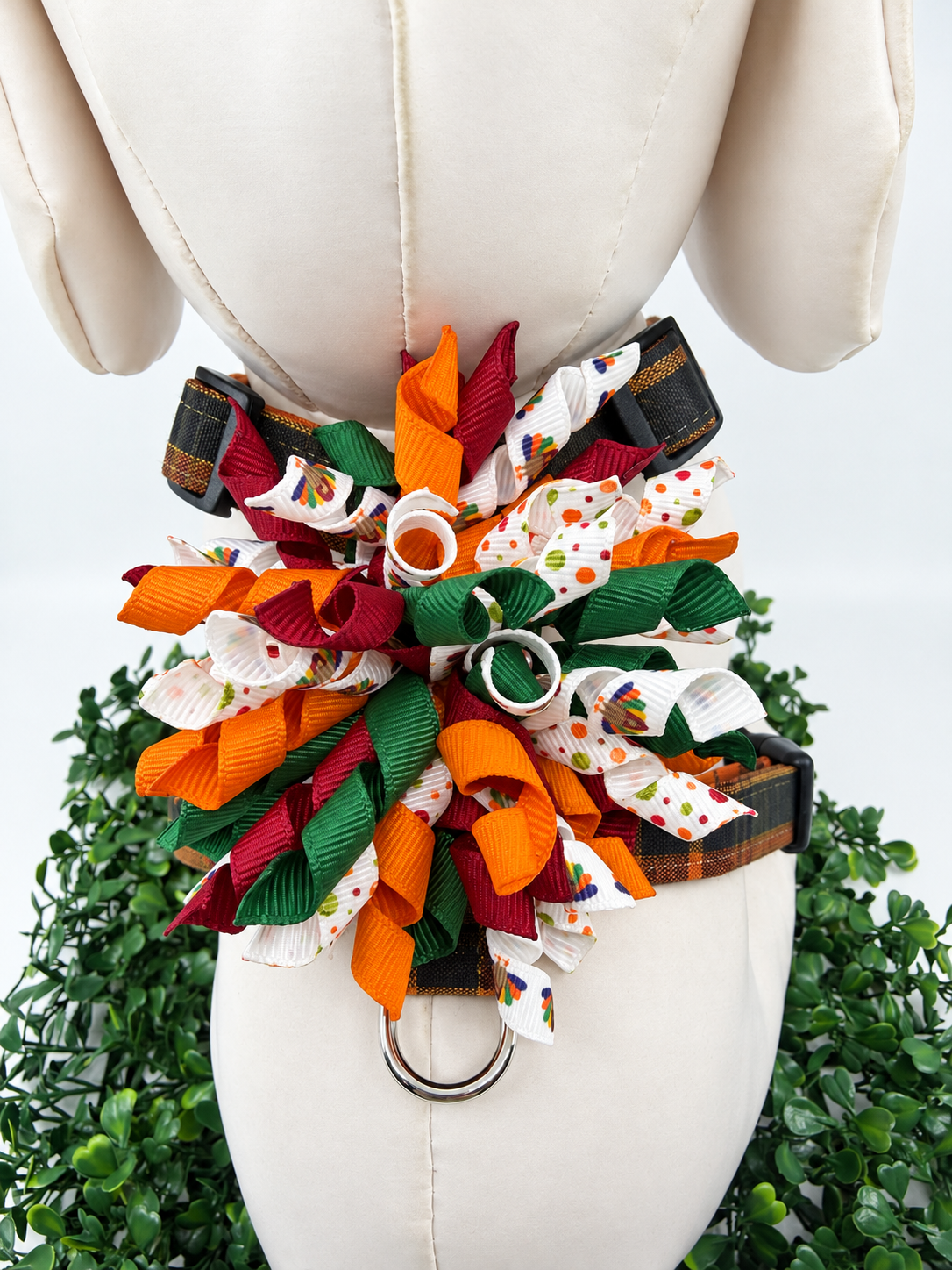 Thanksgiving Plaid Dog Harness