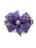 Purple Wildflower Garden Dog Collar